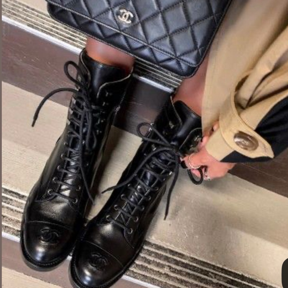 CHANEL Combat Boots